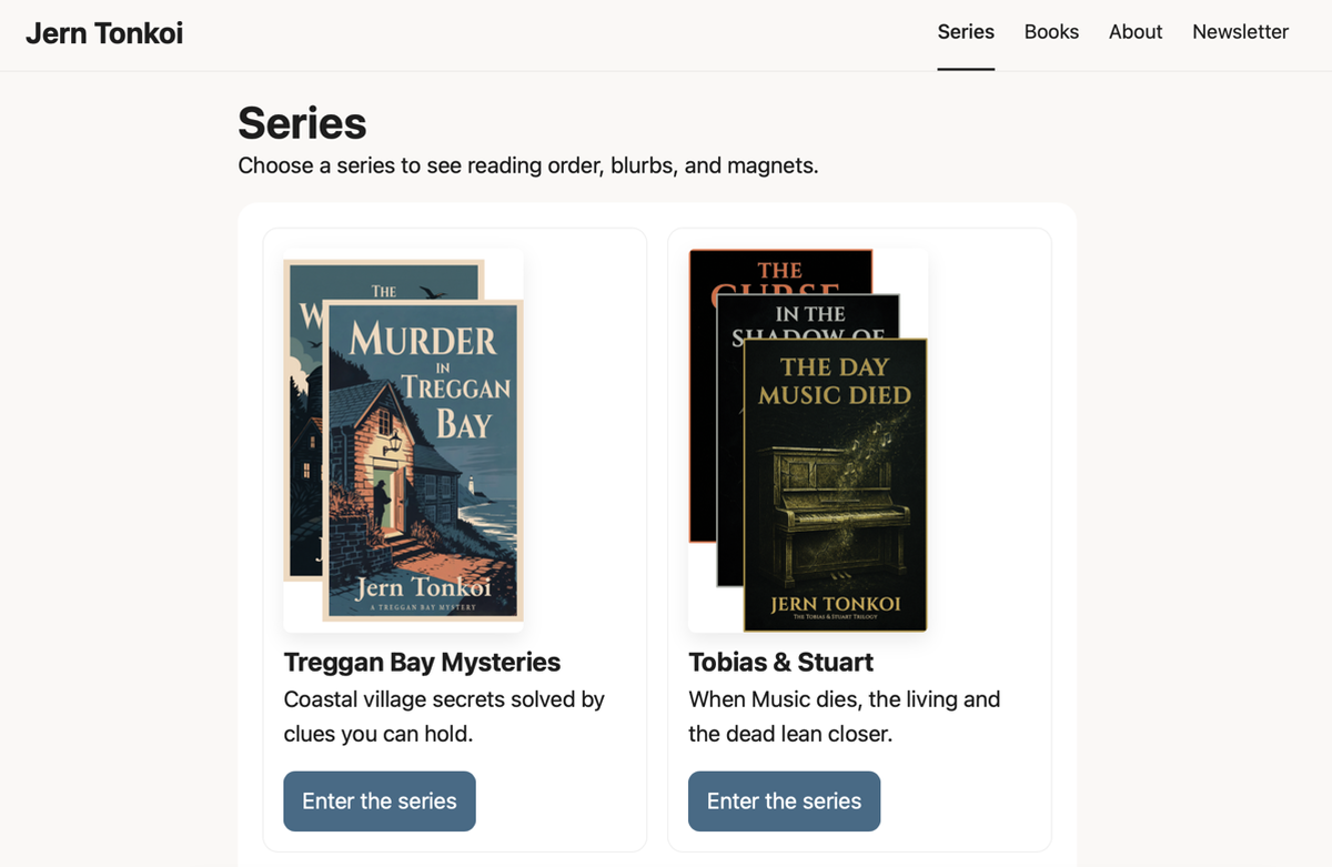 Footnote 2: Creating a Book Website – header image